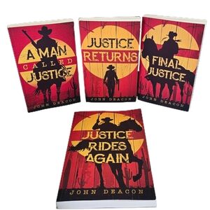John Deacon Silent Justice Complete Series Book Lot Of 4 Paperbacks EUC